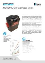 OG6 200L/Min Oval Gear Meter