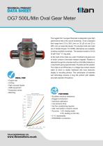 OG7 500L/Min Oval Gear Meter