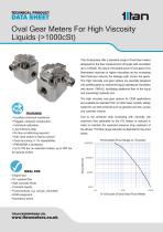 Oval Gear Meters for High Viscosity Liquids