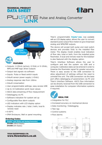 Pulsite Link Pulse & Analog Converter (incl. Display model)