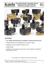 EXPLOSION PROOF SOLENOID VALVES