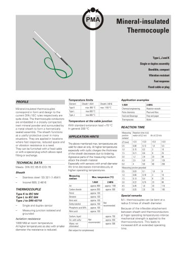 Mineral-insulated Thermocouple