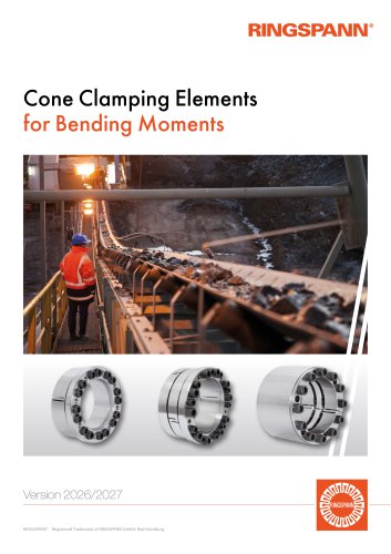 Catalogue Cone Clamping Elements for Bending Moments