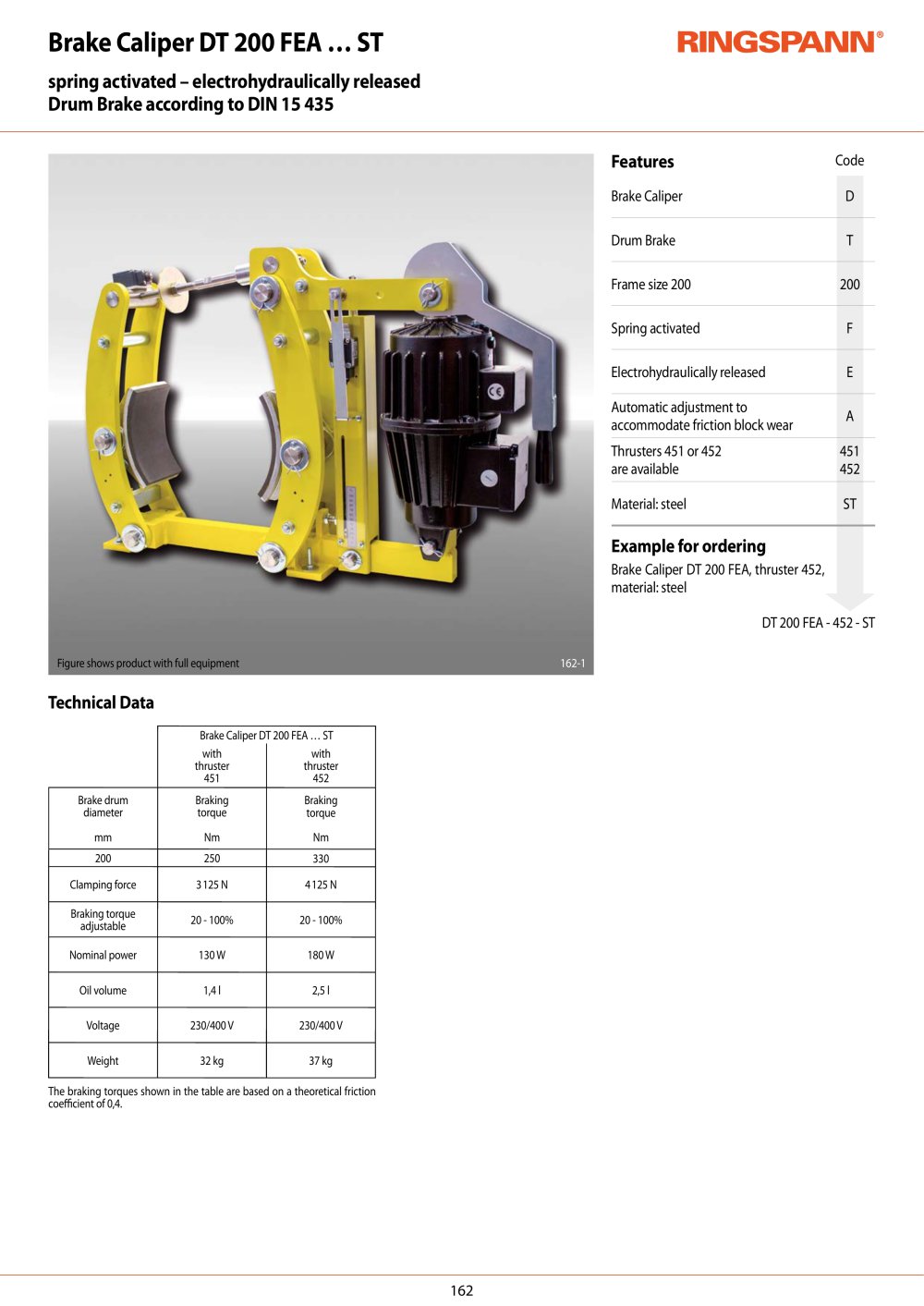 Datasheet DT 200 FEA &hellip; ST - RINGSPANN