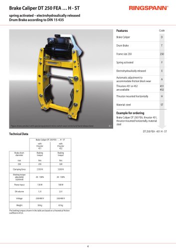 Datasheet DT 250 FEA &hellip; H - ST