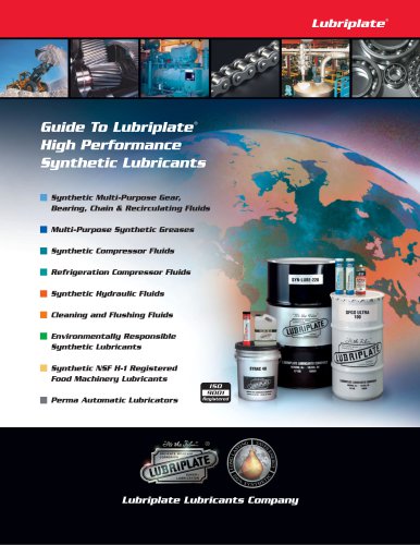 Synthetic Lubricants Catalog