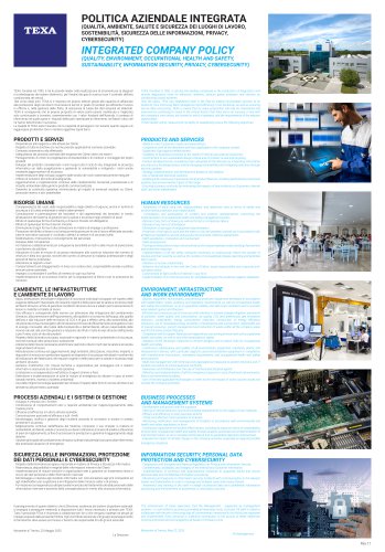 INTEGRATED COMPANY POLICY