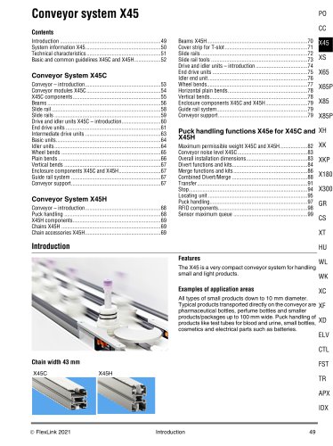 Conveyor system X45