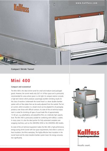 Compact Shrink Tunnel MINI 400