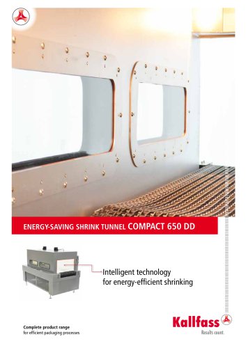 Energy Saving Shrink Tunnel: COMPACT 650 DD