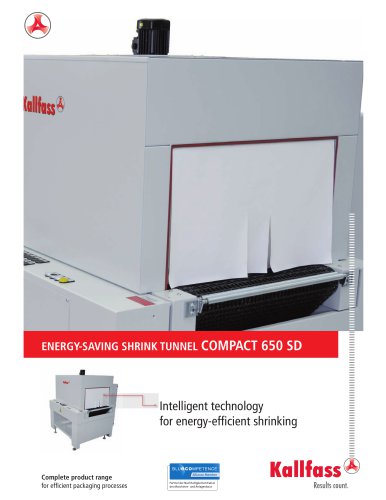 Energy Saving Shrink Tunnel: COMPACT 650 SD