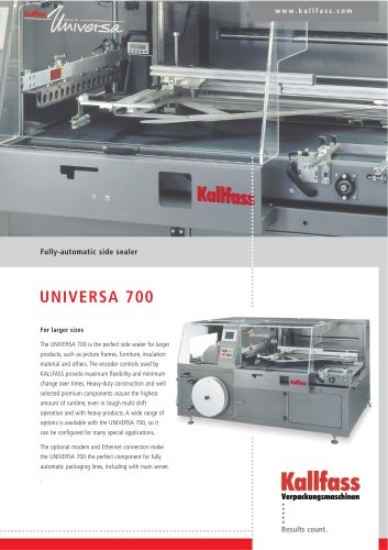 Fully-Automatic Side Sealer UNIVERSA 700