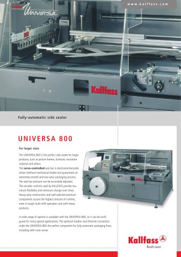 Fully-Automatic Side-Sealer - Universa 800