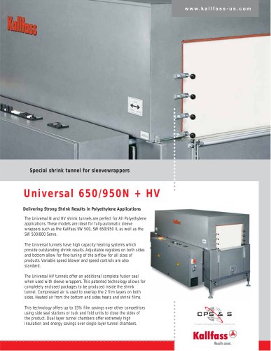 Universal 650/950N + HV