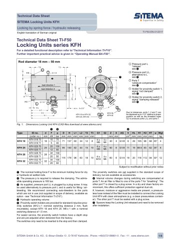 SITEMA Locking Units KFH