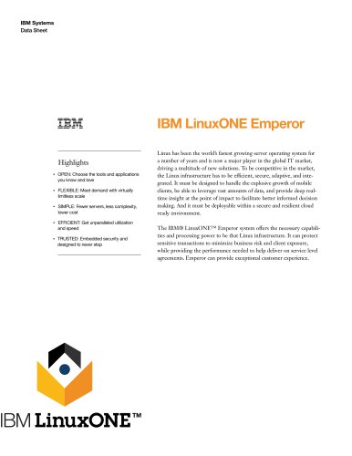 IBM LinuxONE Emperor