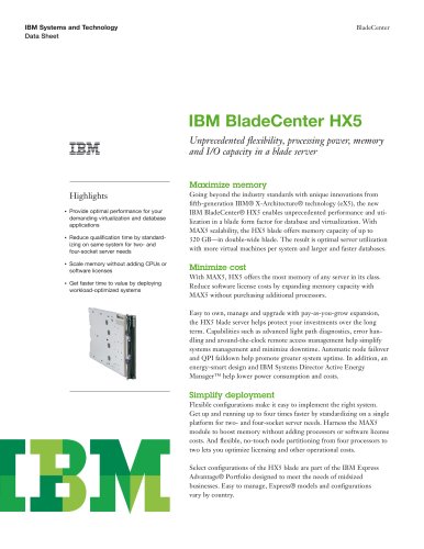 IBMBladeCenter HX5