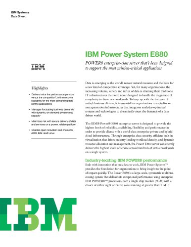 Power System E880