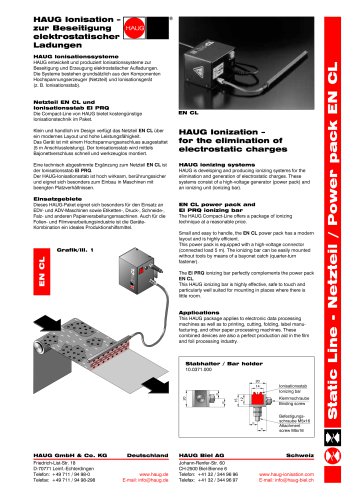 Static Line - Netzteil / Power pack EN CL