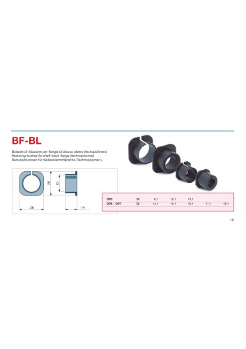 BF-BL Reducing bushes for block flanges OP