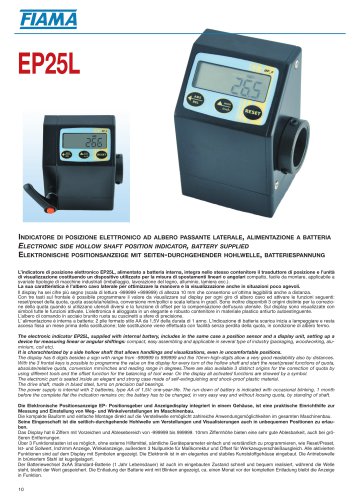 EP25L Electronic side hollow shaft position indicator, battery supplied