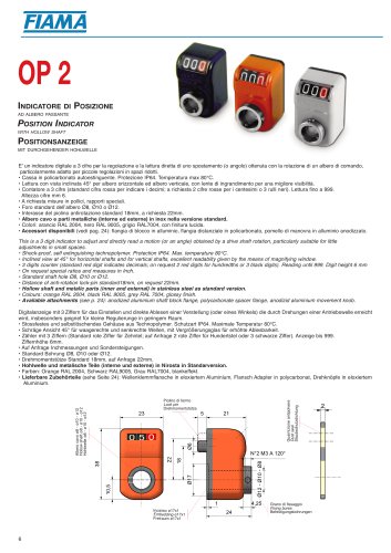 OP2 Position indicator with hollow shaft