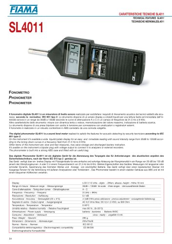 SL4011 Phonometer