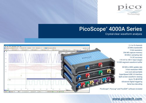 PicoScope®  4000A Series