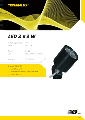 LED 3 x 3 W