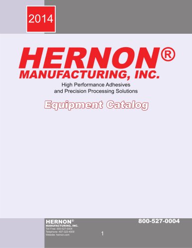 Hernon Precision Dispensing Equipment Catalog