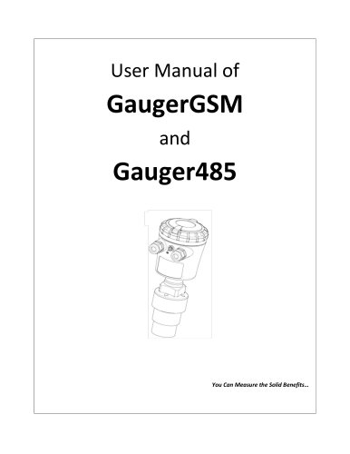 GaugerGSM / 485 - User Manual