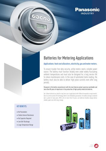 Lithium Batteries Leaflet for Metering Applications