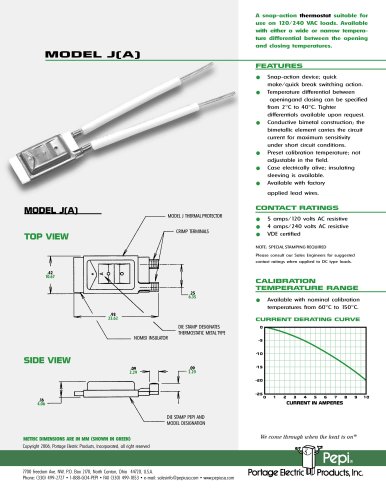 Pepi Thermal Controls Model J(A)