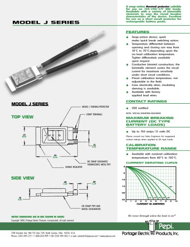 Pepi Thermal Controls Model J Series