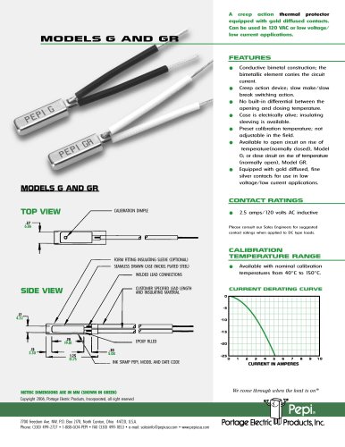 Pepi Thermal Controls Models G & GR