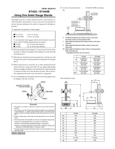 Stand Specs