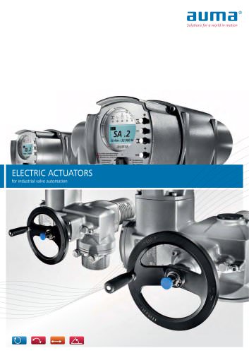 Electric actuators for industrial valve automation