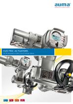 Electric actuators for the automation of valves in the oil and gas industry