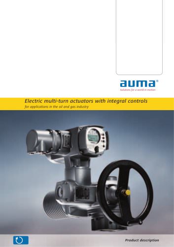 Electric multi-turn actuators with integral controls 06/11/2012