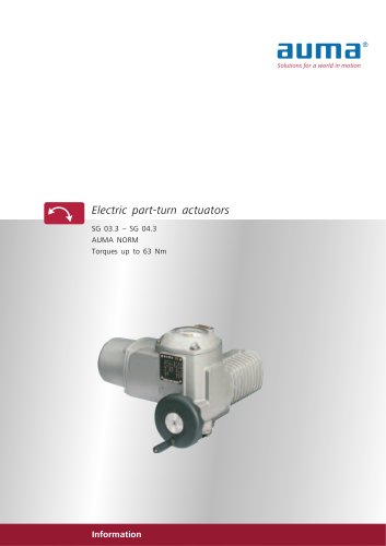 Electric part-turn actuators