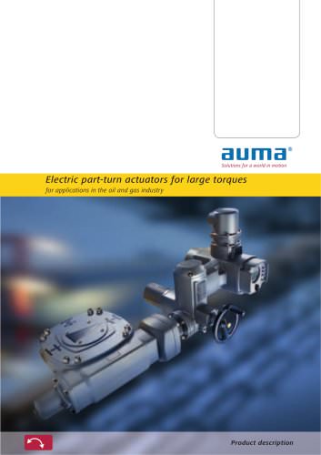 Electric part-turn actuators for large torques