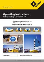 Operating Instructions VETTER Safety Cushion SP 60