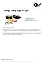 Wedge lifting bags 14.5 psi