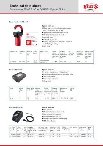 FLUX Motoren Akku-Motor FBM-B 3100