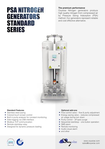 Nitrogen generators Standard series