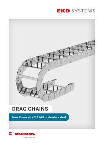 DRAG CHAINS New: Frame size SLE 620 in stainless steel