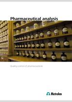 Pharmaceutical analysis – Quality control of pharmaceuticals