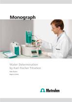 Water determination by Karl Fischer Titration (Monograph)