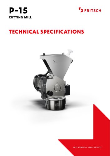 Technical specifications P-15