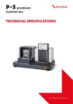 Technical specifications P-5 premium